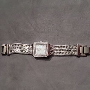 Silvertone bracelet ladies' watch.